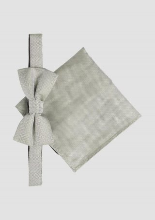 s.Oliver Accessoires-Box mit Fliege und Einstecktuch - olivgrün