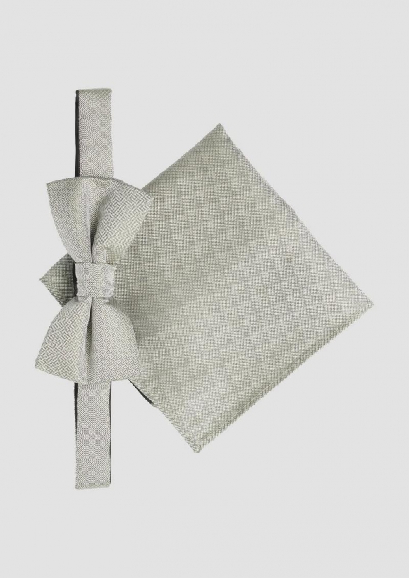 s.Oliver Accessoires-Box mit Fliege und Einstecktuch - olivgrün