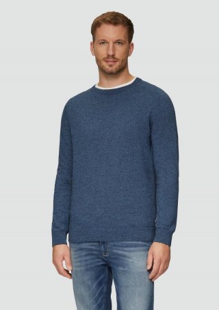 s.Oliver Strickpullover mit Raglanärmeln - navy