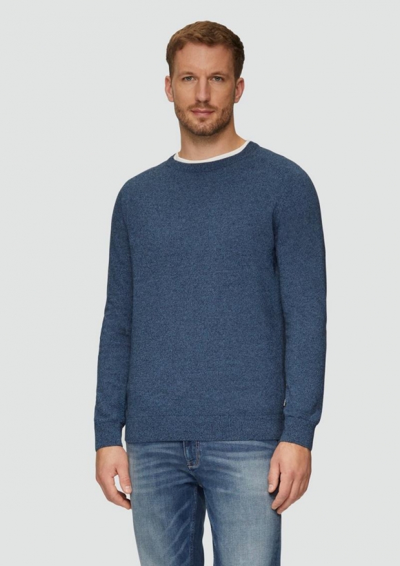 s.Oliver Strickpullover mit Raglanärmeln - navy