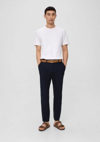 s.Oliver Hose aus Baumwollstretch - navy