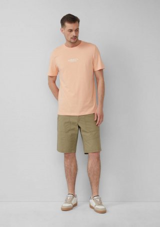 s.Oliver Phoenix: Bermuda mit Ripstop-Struktur im Worker-Style - olivgrün