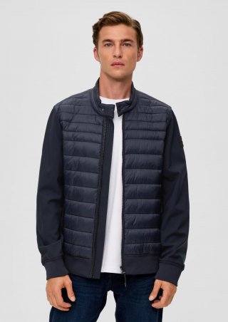 s.Oliver Softshelljacke im Fabricmix - navy