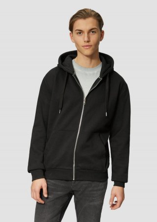 s.Oliver Basic-Sweatjacke - schwarz