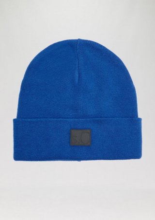 s.Oliver Beanie mit Merinowolle - royalblau