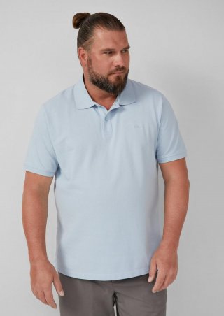 s.Oliver Poloshirt aus Baumwollpiqué - hellblau