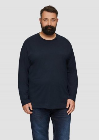 s.Oliver Softes Langarmshirt aus Baumwolljersey - navy