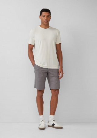 s.Oliver Phoenix: Bermuda mit Ripstop-Struktur im Worker-Style - grau