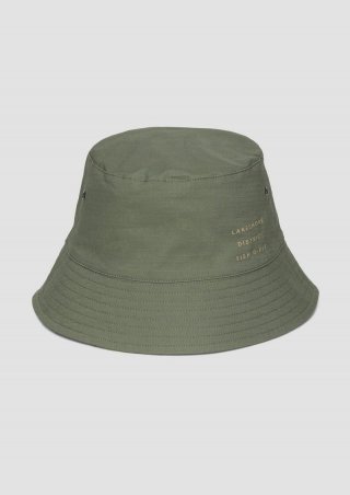 s.Oliver Bucket-Hat mit Print-Detail - tannengrün