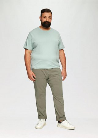 s.Oliver Regular: Chino-Jogger mit elastischem Bund - olivgrün