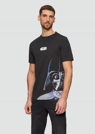 s.Oliver T-Shirt mit Star Wars™ Print - schwarz