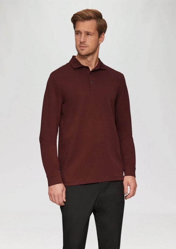 s.Oliver Poloshirt im Slim Fit - bordeaux