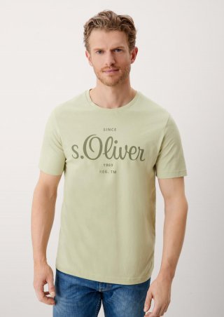 s.Oliver Labelshirt aus Jersey - hellgrün