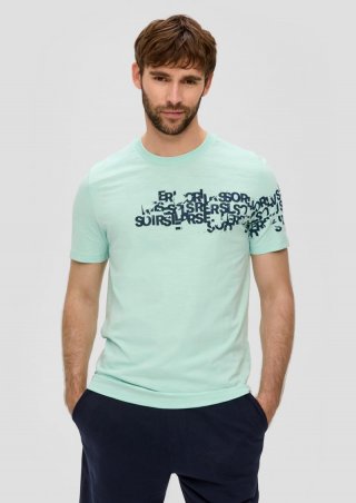 s.Oliver T-Shirt mit Rundhalsausschnitt - minze