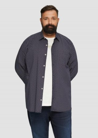 s.Oliver Hemd im Slim Fit - navy