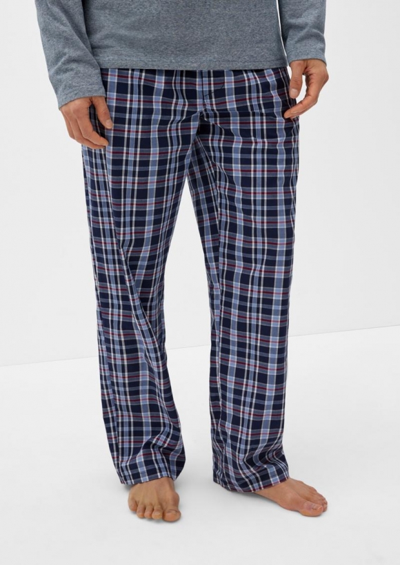 s.Oliver Pyjamahose mit Labelbund - ozeanblau