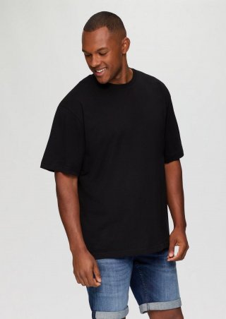 s.Oliver Basic-Shirt im Loose Fit - schwarz