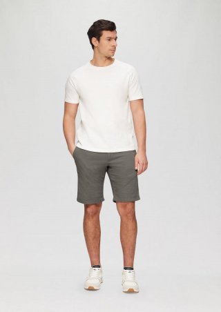 s.Oliver Phoenix: Chino-Shorts aus Baumwollstretch - grau