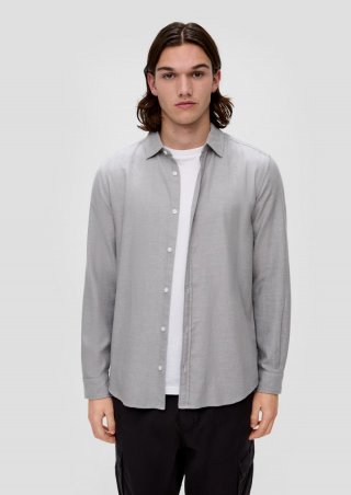 s.Oliver Hemd aus Twill - taubengrau