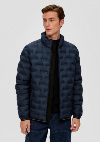s.Oliver Jacke mit Reißverschlusstaschen - navy