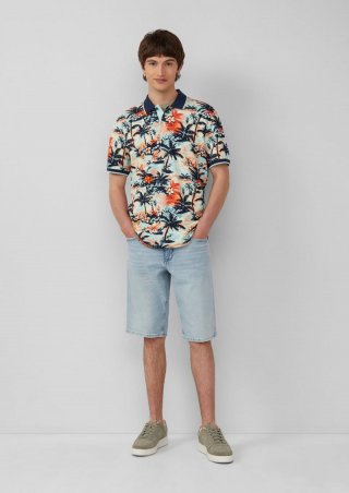 s.Oliver Jeans-Shorts / Regular Fit / Mid Rise / Wide Leg - hellblau