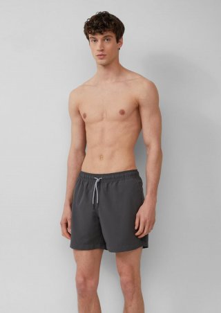 s.Oliver Badeshorts mit Tunnelzug und Eingrifftaschen - schiefergrau