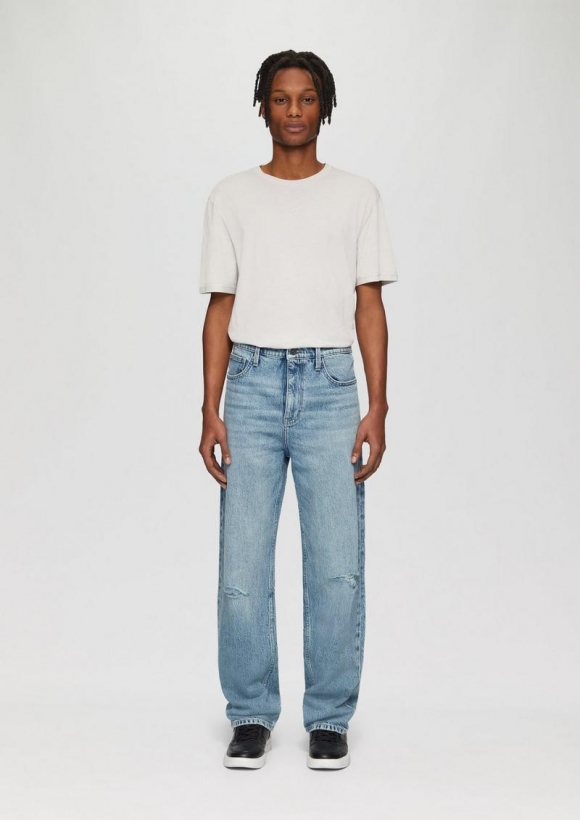 s.Oliver Denim / Loose Fit / Mid Rise / Straight Leg - blau