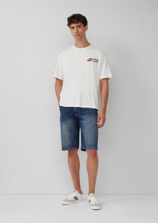s.Oliver Jeans-Bermuda / Regular Fit / Mid Rise - blau