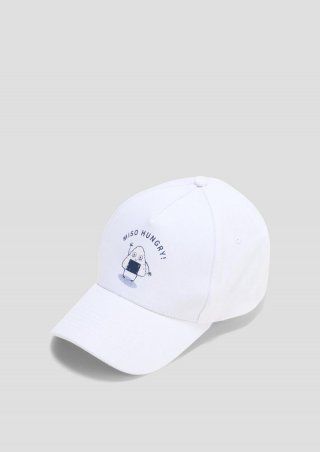 s.Oliver Kappe mit Motivprint - weiß