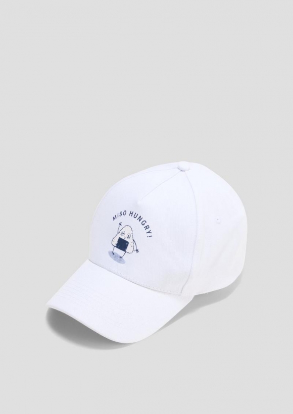 s.Oliver Kappe mit Motivprint - weiß