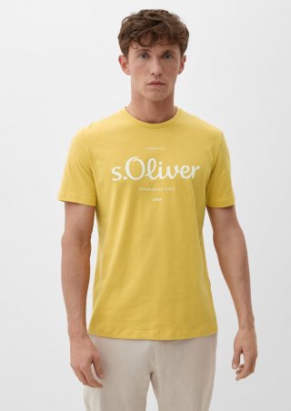 s.Oliver T-Shirt mit Logoprint - zitrone
