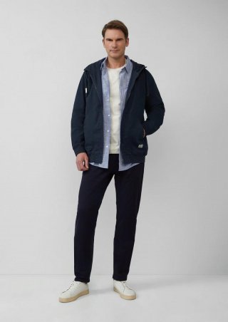 s.Oliver T-Shirt mit Crewneck und Flatlock-Details - wollweiß