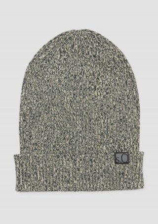 s.Oliver Strickbeanie mit Turn-up-Funktion - helles beige