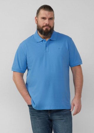s.Oliver Poloshirt mit Logo-Stickerei - royalblau