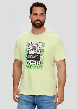 s.Oliver Jerseyshirt mit Artwork - limettengrün