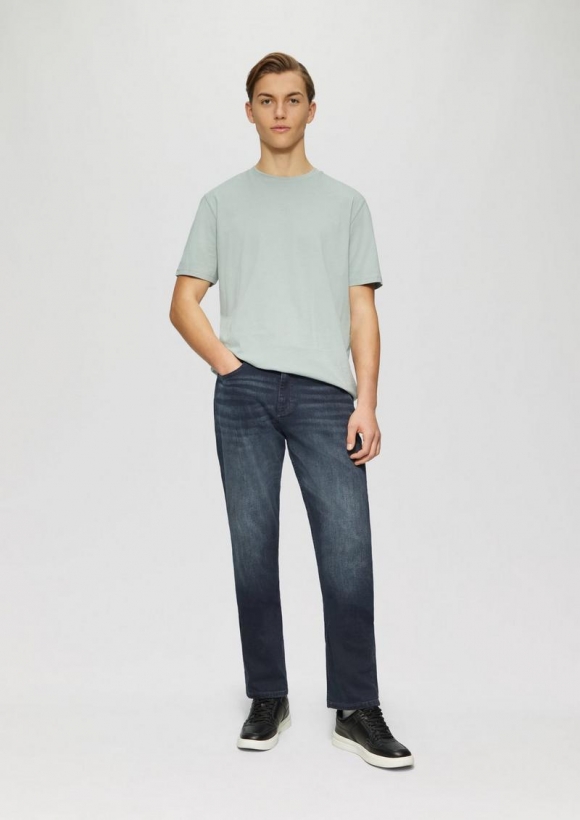 s.Oliver Denim Pete / Regular Fit / Mid Rise / Straight Leg - navy