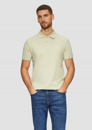 s.Oliver Poloshirt aus Baumwollpiqué - beige