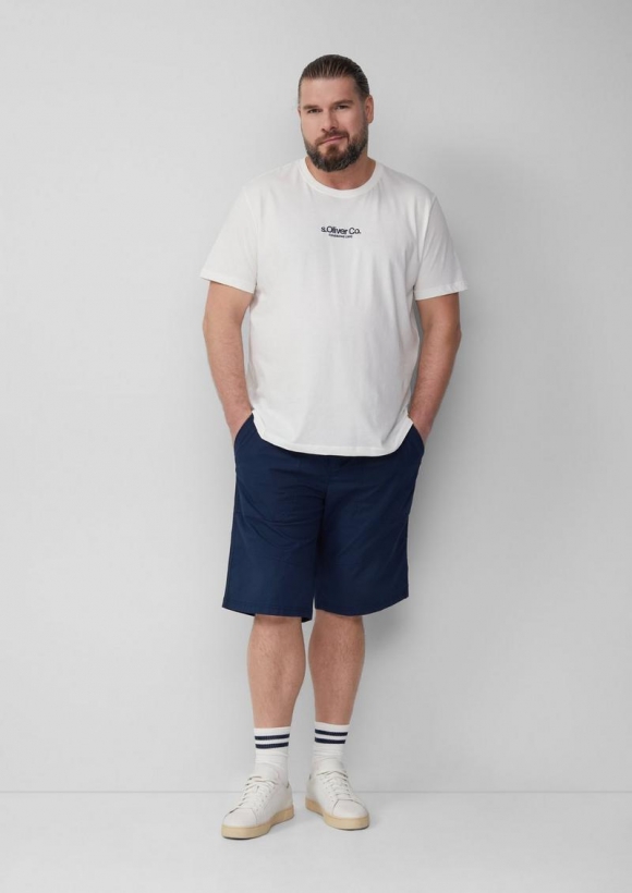 s.Oliver Phoenix: Bermuda mit Ripstop-Struktur im Worker-Style - tiefblau