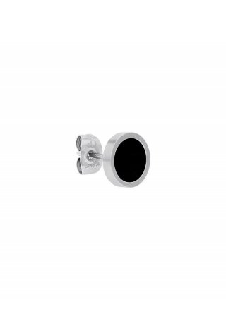 s.Oliver Single-Ohrstecker mit Achat-Stein - silber