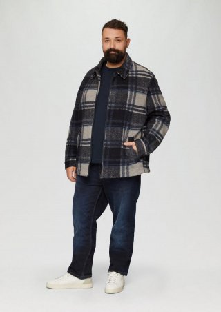 s.Oliver Baumwollshirt mit Frontprint - navy