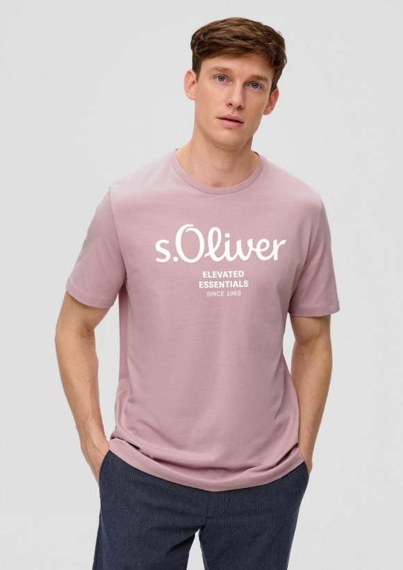 s.Oliver T-Shirt mit Frontprint - zartrosa