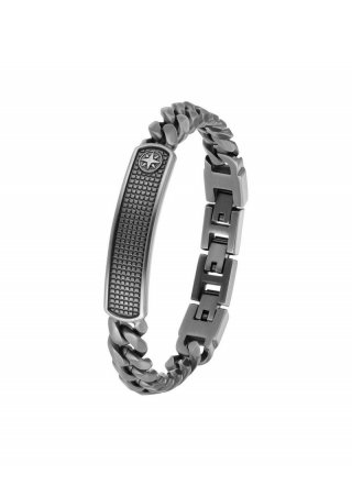 s.Oliver Gravierbares Edelstahl-Armband - silber