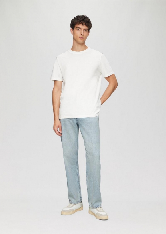 s.Oliver Jeans / Loose Fit / Mid Rise / Wide Leg / Baumwoll-Lyocellmix - blau