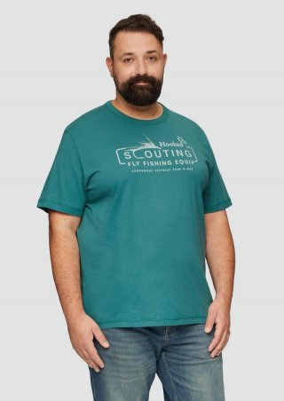 s.Oliver Baumwollshirt mit Frontprint - petrol