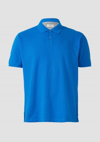 s.Oliver Poloshirt aus Baumwollpiqué - royalblau