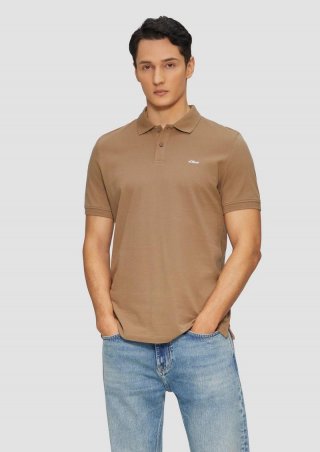 s.Oliver Poloshirt aus Baumwollpiqué - sandstein