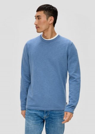 s.Oliver Strickpullover mit Rollkante - hellblau