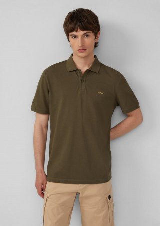 s.Oliver Poloshirt aus Baumwollpiqué - grün