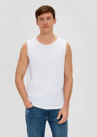 s.Oliver Tanktop im 2er-Pack - weiß