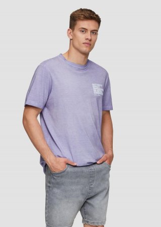 s.Oliver T-Shirt mit Frontprint - flieder